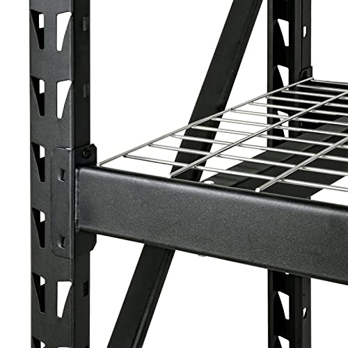 Organizeworks 77″W x 24″D x 72″H 3-Shelf Welded Storage Rack, 6000 lb Capacity, Black | The Storepaperoomates Retail Market - Fast Affordable Shopping