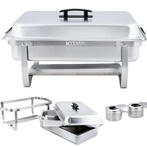 8QT Chafing Dish Buffet Set – Food Warmer for Parties Buffets – Buffet Servers and Warmers with Full Size Steam Pans and Folding Frame – Warming Tray