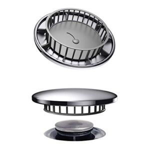 Tub Flo Stainless Steel Hair Catcher for Shower, Tub, and Sink Drains – Fits Most Drains with No Installation