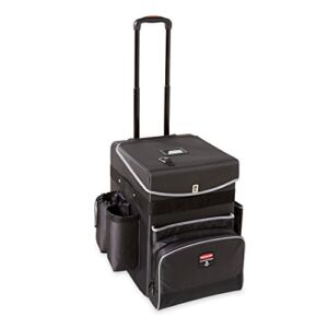 Rubbermaid Commercial Products Executive Janitorial Housekeeping Quick Cart, Medium, 1902466,Dark Gray