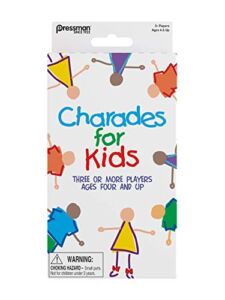Pressman Charades for Kids Peggable – No Reading Required Family Game Multicolor ,5″