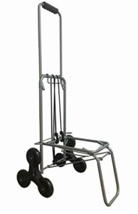 Mount Plus A8 Premium Folding Lightweight Shopping Grocery Luggage Laundry Cart | 66lb Weight Capacity | Stair Climber