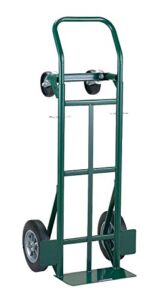 Harper Trucks JEDT8635P 700 lb Capacity Super-Steel Convertible Hand Truck, Dual Purpose 2 Wheel Dolly and 4 Wheel Cart with 10″ Flat-Free Solid Rubber Wheels