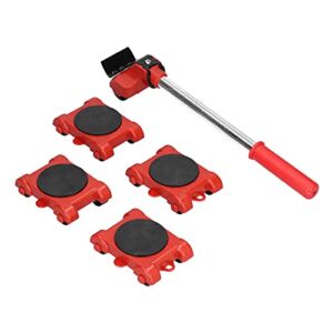 Furniture Moving Lifter, 360° Rotatable 5Pcs Shifter Mover 331lb Load Capacity for Carrying for Fish Tank