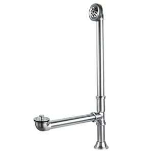 Kingston Brass CC2081 Vintage Claw Foot Tub Drain Come with Lift and Turn, 27-5/8-Inch, Polished Chrome