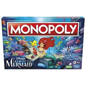 Monopoly: Disney’s The Little Mermaid Edition Board Game, Family Games for 2-6 Players, Board Games for Family and Kids Ages 8+, with 6 Themed Monopoly Tokens (Amazon Exclusive)