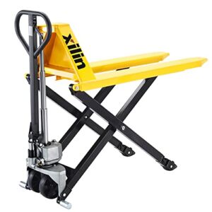 Xilin Manual Pallet Jack High Lift Hand Pallet Truck 2200lbs Capacity 3.3″ Lowered 45″ Lx21“W 31.5 Lift Height JF-520