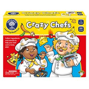 ORCHARD TOYS Moose Games Crazy Chefs Game. Help The Crazy Chefs Make a Meal in This Tasty Matching Game. for Ages 3-6 and 2-4 Players