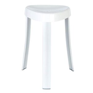 Better Living Products 70060 SPA Seat Shower Stool with Rust Proof Aluminum Legs, White