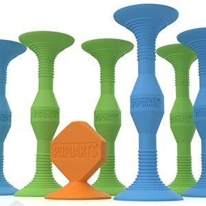 Popdarts Original Game Set (Blue and Green) – Indoor, Outdoor Suction Cup Throwing Game – Competition with a POP