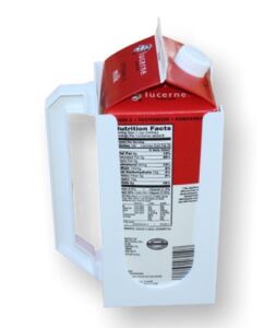 Carton Caddy® XL Milk Holder, Juice Holder, 1/2 Gallon Carton Holder