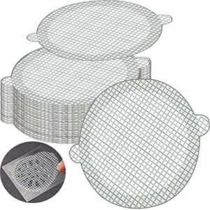 COMMON’H Disposable Hair Catcher for Shower Drain , 25 Pack, 3 1/2 Inch Mesh Shower Drain Covers, Stick on Bathroom Hair Catchers Drain Protector, (DrainSaver007)