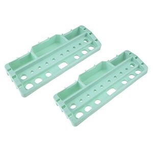 Olympia Tools 89-365 Tool Rack for Folding Collapsible Service Cart, Teal, 2 Pack