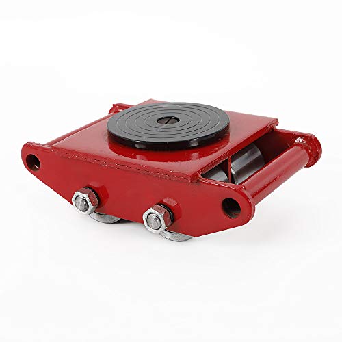 Machinery Mover 6T/13200 lbs, Industrial Heavy Duty Machine Dolly Skate with 4 Steel Wheels for 360° Rotation, Mini Industrial Machinery Skate Dolly (RED) | The Storepaperoomates Retail Market - Fast Affordable Shopping