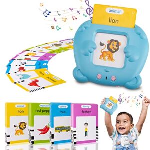 Talking Flash Cards,BAIBAOLE 112 PCS Flash Cards 224 Words Toddler Learning Educational Toys Speech Therapy Toys for Autistic Children