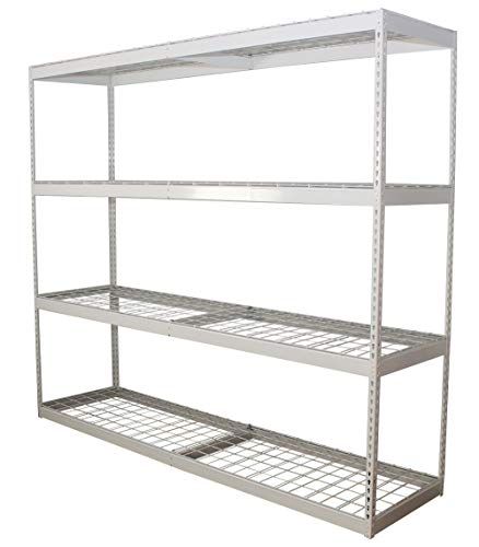 MonsterRax 24″ x 92″ x 84″ Garage Shelving | White | The Storepaperoomates Retail Market - Fast Affordable Shopping