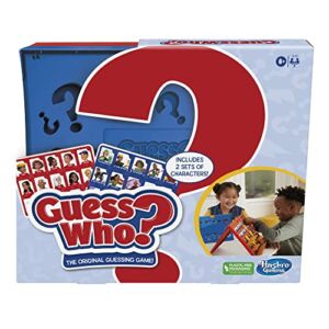 Guess Who? Board Game Original Guessing Game, Easy to Load Frame, Double-Sided Character Sheet, 2 Player Board Games for Kids, Guessing Games for Families, Ages 6 and Up