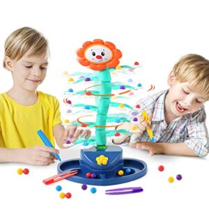 Skirfy Shaking Sunflower Balancing Game Toys for Boys/Girl Educational Learning Toys, STEM Toys for 3+, Interactive Board Game for Christmas, Toys for Kids Aged 3 4 5 6 7