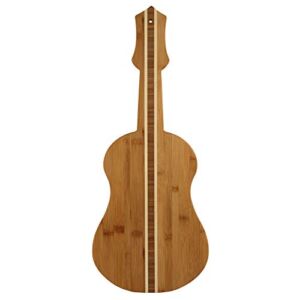 Totally Bamboo Ukulele Shaped Bamboo Serving Board, 22″ by 9″