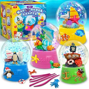 Goodyking Make Your Own Water Globe – Snow Water Stem Projects Diy Activities Glitters Supplies Perfect Arts And Crafts Clay For Girls Boys Kids Ages 4-6 4-8 6-8 8-12 + Years Old Materials Stuff Games