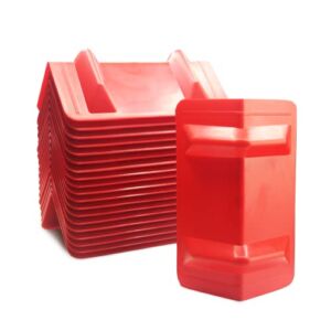 ENJ 20 Pack Flatbed Edge Protectors for Cargo Loads Corner Protectors Flatbed Used Together with Webbing to Protect Cargo, Red