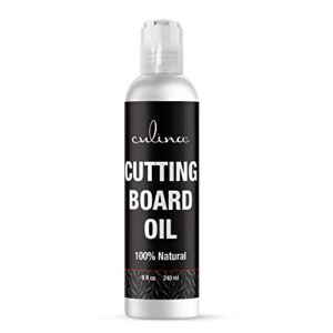 Culina Cutting Board & Butcher Block Conditioning & Finishing Oil | Mineral Oil Free |100% Plant Based & Vegan, Best for Wood & Bamboo Conditioning & Finishing, Makes Cleaning Wood Easier