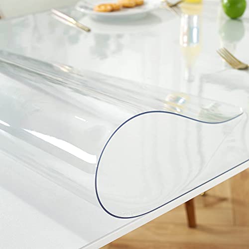 LovePads 1.5mm Thick 18 x 36 Inches Clear Table Cover Protector, Desk Pad Mat, Rectangular Plastic Table Protector, PVC Table Pad for Office, Computer, Writing Desk | The Storepaperoomates Retail Market - Fast Affordable Shopping