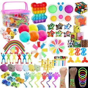 100 pcs Party Favors For Kids 4-8, Birthday Party Favors Goodie Bag Pinata Stuffers Treasure Box Toys Bulk For Kids Classroom Prizes Carnival Birthday Prime Xmas Stocking Gifts For Boys And Girls 8-12