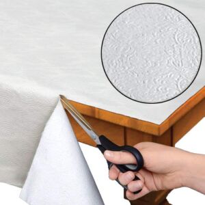 Home Bargains Plus Quilted Heavy Duty Table Pad Protector with Flannel Backing – Cut to Fit – 52″ x 90″