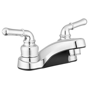 Pacific Bay Lynden Bathroom Faucet – Metallic Plating Over ABS Plastic (Chrome)