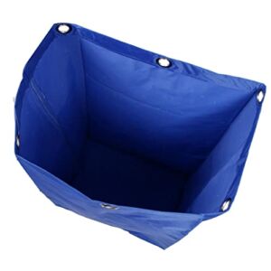 Homyl Oxford Waterproof Janitorial Cleaning Cart Bag Replacement Housekeeping Cart Bag Blue