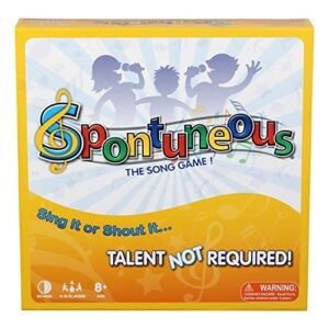 Spontuneous – The Song Game – Sing It or Shout It – Talent NOT Required – Family Party Board Game…