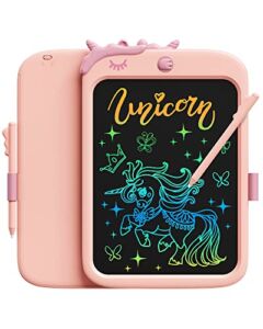 bravokids Toddler Girl Unicorn Toys Gifts – 10″ LCD Writing Tablet Kids Doodle Board Drawing Learning Sensory Toys Kids Christmas Birthday Gifts for 3 4 5 6 7 8 Year Old Girls Boys (Pink)