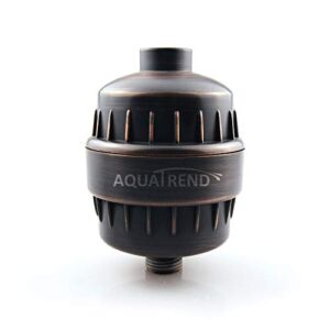 AQUATREND Shower Head Filter, Oil-Rubbed Bronze Universal 15-Stage Shower Filter for Hard Water Reduce Chlorine,Dry Itchy Skin,Dandruff, Improve the Condition of Your Skin,Hair and Nails