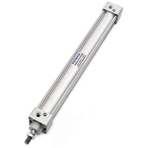 Baomain Pneumatic Air Cylinder SC 32 X 300 32mm(1-1/4inch) Bore 300mm(12 inch) Stroke Screwed Piston Rod Dual Action