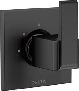 Delta Faucet T11867-BL Ara 3-Setting 2-Port Diverter Trim, Matte Black