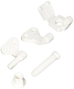 Danco 88018 Replacement Toilet Seat Hinges for Toilet Seats/Lids, White, set of 2