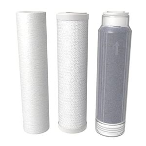 AquaticLife 10-Inch Sediment Water Filter Replacement Cartridges Kit (Carbon)