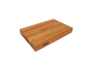 John Boos Block CHY-RA01 Cherry Wood Edge Grain Reversible Cutting Board, 18 Inches x 12 Inches x 2.25 Inches
