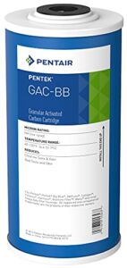 Pentair Pentek GAC-BB Big Blue Carbon Water Filter, 10-Inch, Whole House Heavy Duty Granular Activated Carbon (GAC) Replacement Cartridge, 10″ x 4.5″
