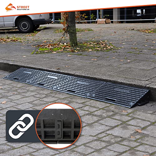 4″ Inch Driveway Curb Ramp, Heavy Duty Rubber Ramps Perfect for Sidewalk, Low Cars, Curb Ramps for Motorhome, Truck, Shed Ramps, Pets & Wheelchair Threshold Ramp (4″ Pack of 2) | The Storepaperoomates Retail Market - Fast Affordable Shopping