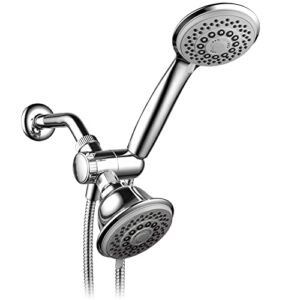 AquaStorm by HotelSpa 30-Setting SpiralFlo 3-Way HIGH PRESSURE Luxury Shower Head/Handheld Showerhead Combo with Water Saving Economy Mode/Chrome