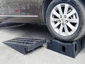 Eastwood Detachable Car Ramp Set | Portable Car Lifts for Home Garage | Auto Lift Ramps Set | 9.5 Degree Ramp Angle with a Load Rating of 3.6 Tons | Black