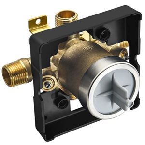 Tub and Shower Valve Body for Use with Delta Single or Dual Function Tub Trim Kits (with Screwdriver Stops)