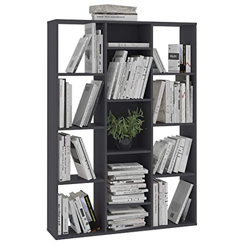 Room Divider, Grey Book Stand Chipboard Sturdy Labor Saving Universal for Living Room | The Storepaperoomates Retail Market - Fast Affordable Shopping