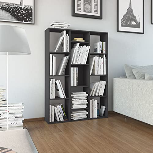 Room Divider, Grey Book Stand Chipboard Sturdy Labor Saving Universal for Living Room | The Storepaperoomates Retail Market - Fast Affordable Shopping