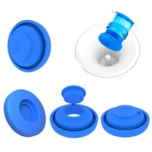 5 Gallon Water Jug Cap, Primo Water Bottle Caps 5 Gallon Jug Cap, Silicone Non-Spilling Replacement Cap Lids 5gal Water Jug, Gallon Jug Cover Water Bottle Cap for 55mm Bottles- Pack of 4
