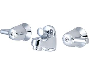 Central Brass 1177-DA Two Handle Shelf Back Bathroom Faucet in Chrome