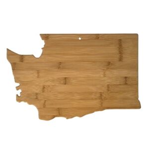 Totally Bamboo Washington State Shaped Bamboo Serving and Cutting Board