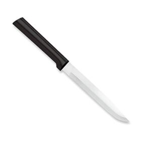 Rada Cutlery Utility Steak Knife Blade With Stainless Steel Resin, Made in the USA, 8-5/8 Inches, Black Handle
